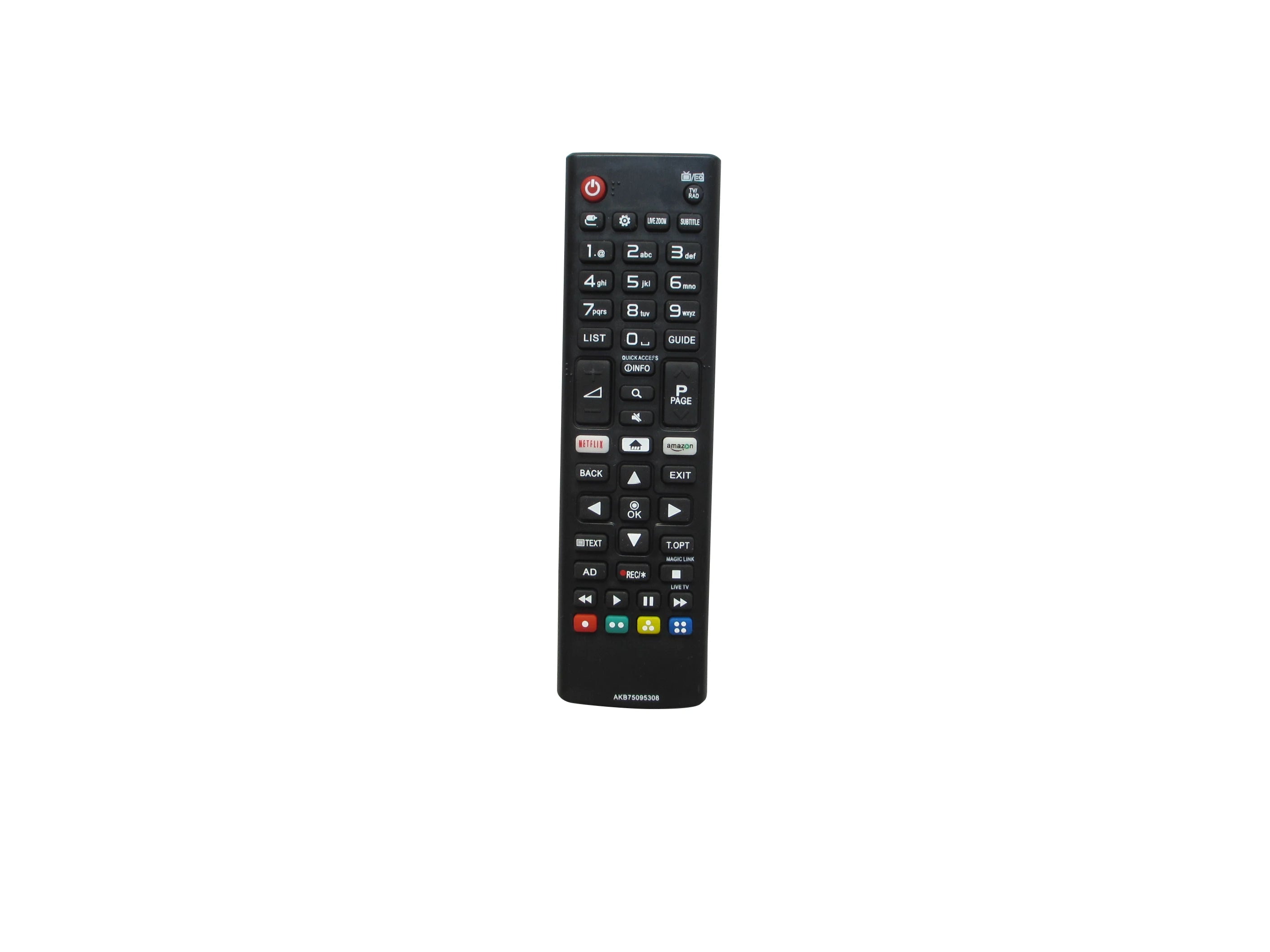 Universal Remote Control Replacement for LG LED TVs - Compatible with Models: 43UJ6309, 43UJ634V, 49LK5900PLA, 55UJ6309, 55UJ630V, 55UJ634V, 55UJ635V, 65UJ630V, 65UJ634V, 75UK6500