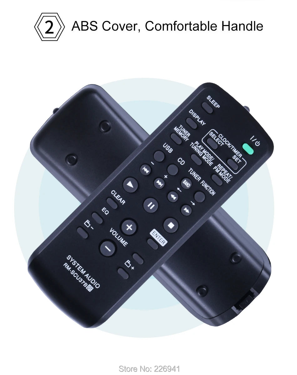 RM-SCU37B remote control use for sony audio system FST-SH2000 LBT-SH2000 HCD-SH2000