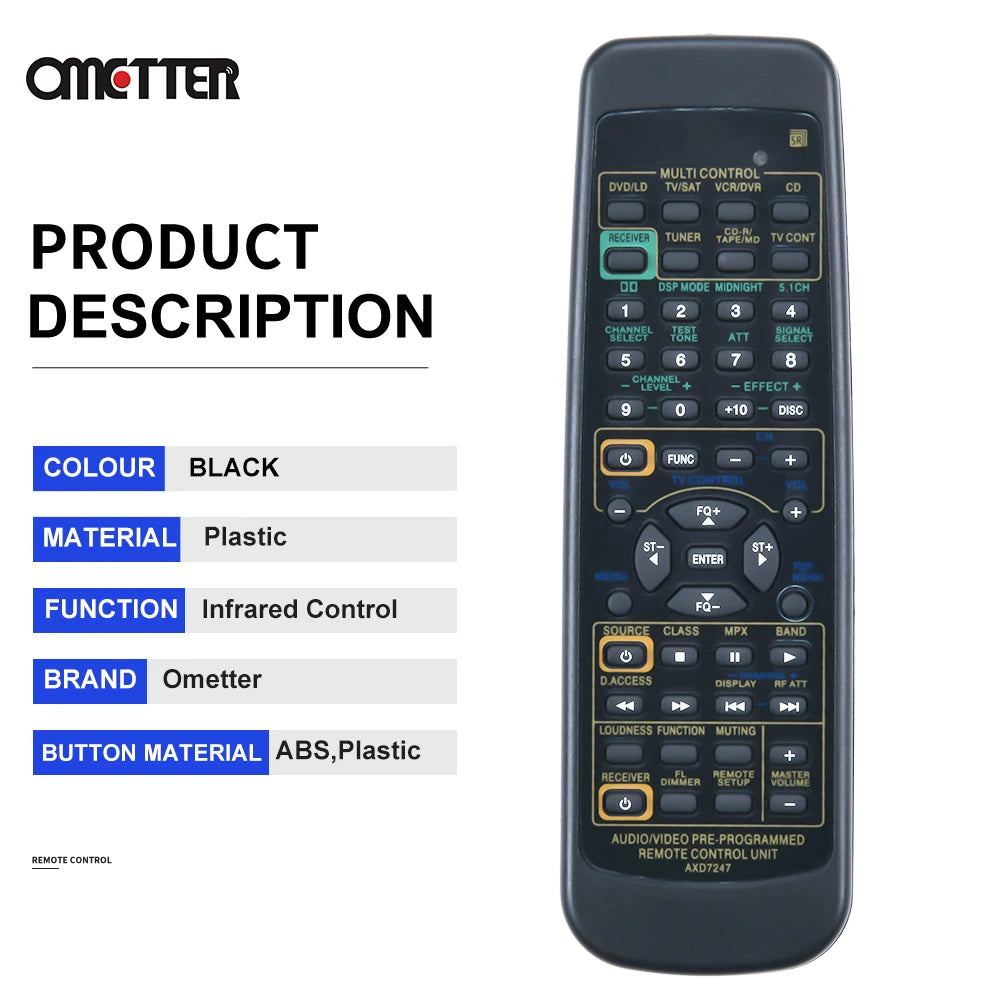 NEW For Pioneer Remote Control Receiver AXD7247 R VSX-D510 VSX-D209 VSX-D409 d511 Vsx d510