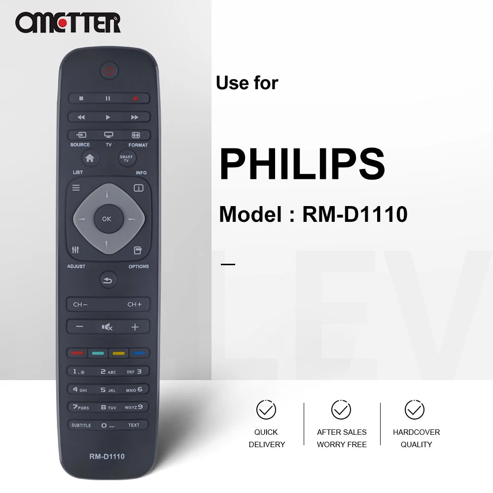 RM-D1110 Remote Control for Philips LCD HDTV 242254990467 YKF309-001 32PFL5007H 32PFL5007K