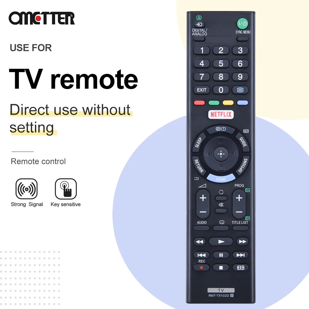 Suitable for Sony TV Remote Control RMT-TX102D RMTTX102D RMT-TX101D RMT-TX100D KDL-32R500C KDL-40R550C KDL-48R550C