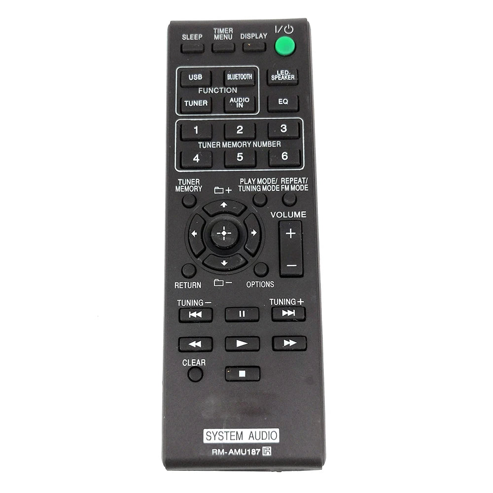 NEW Replacement RM-AMU187 For SONY PERSONAL AUDIO SYSTEM Remote Control GTK-N1BT Fernbedienung