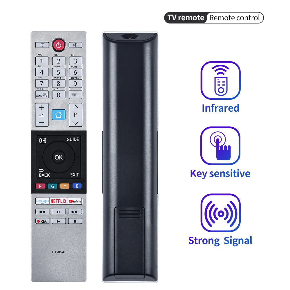 Toshiba HDTV TV Remote Control CT-8543 CT-8528 CT-8541 CT-8533 40L2863DG 32L3963DA 65U6863DG 32L3866DG