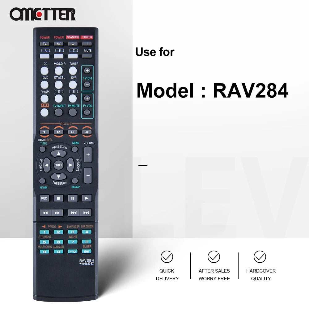 RAV284 WN05820 EX RAV315 WN22730 EU for Yamaha Remote Control AV Receiver RX-V363 RX-V363-B RX-V365