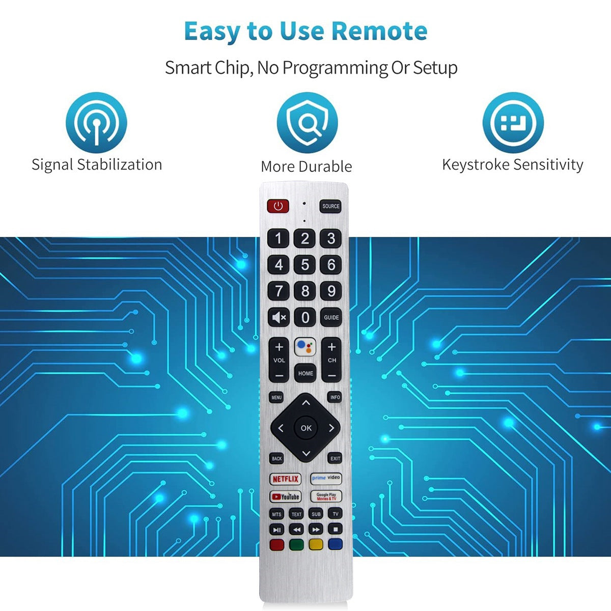 RMC0133 Remote Control Replace for Sharp TV Remote Control