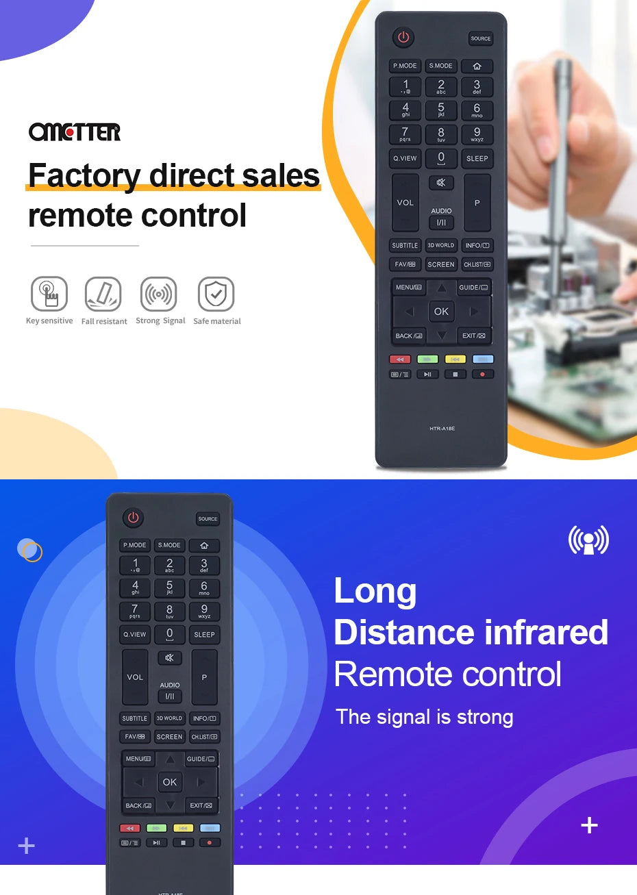 New Suitable for Haier TV Remote Control HTR-A18E HTR-A18H HTR-A18M HTR-A18L LE22M600CF LE24M600CF