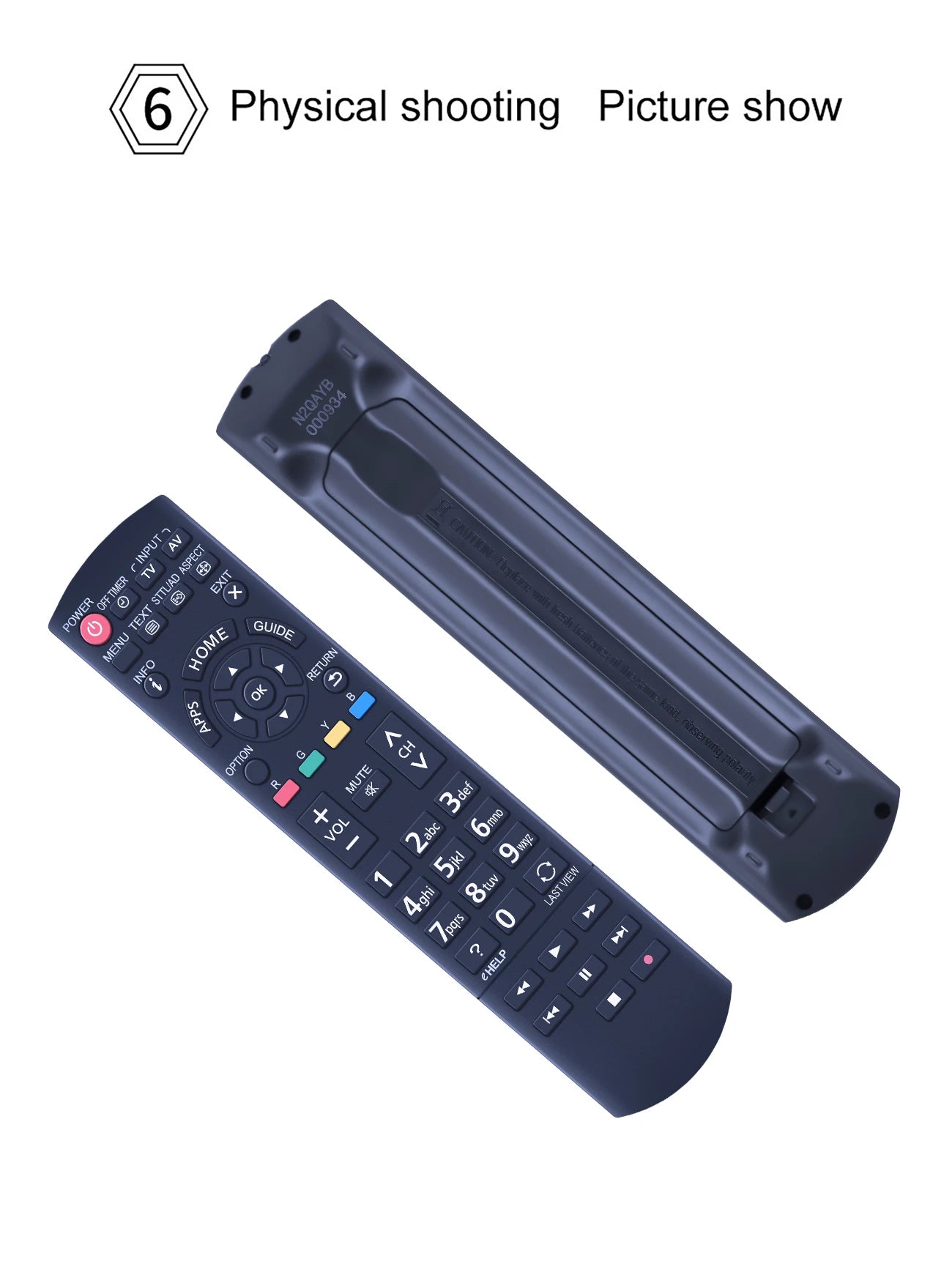 N2QAYB000934 Remote Control For PANASONIC LCD TV TH-32AS610A TH-42AS640A TH-50AS640A TH-60AS640A