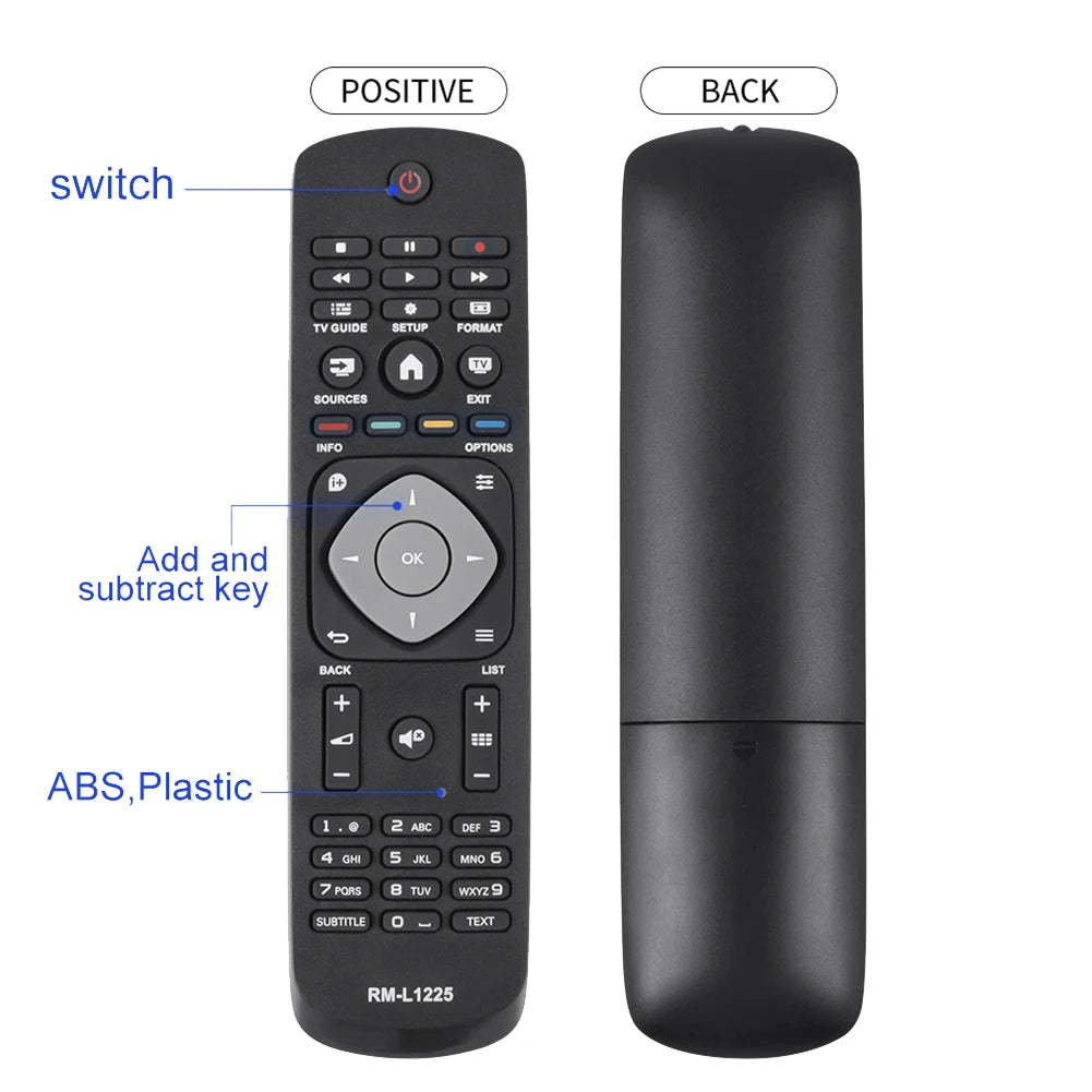 RM-L1225 for Philips TV Remote Control 398GR8BD1NEPHH 47PFH4109/88 32PHH4009 40PFH4009 50PFH4009