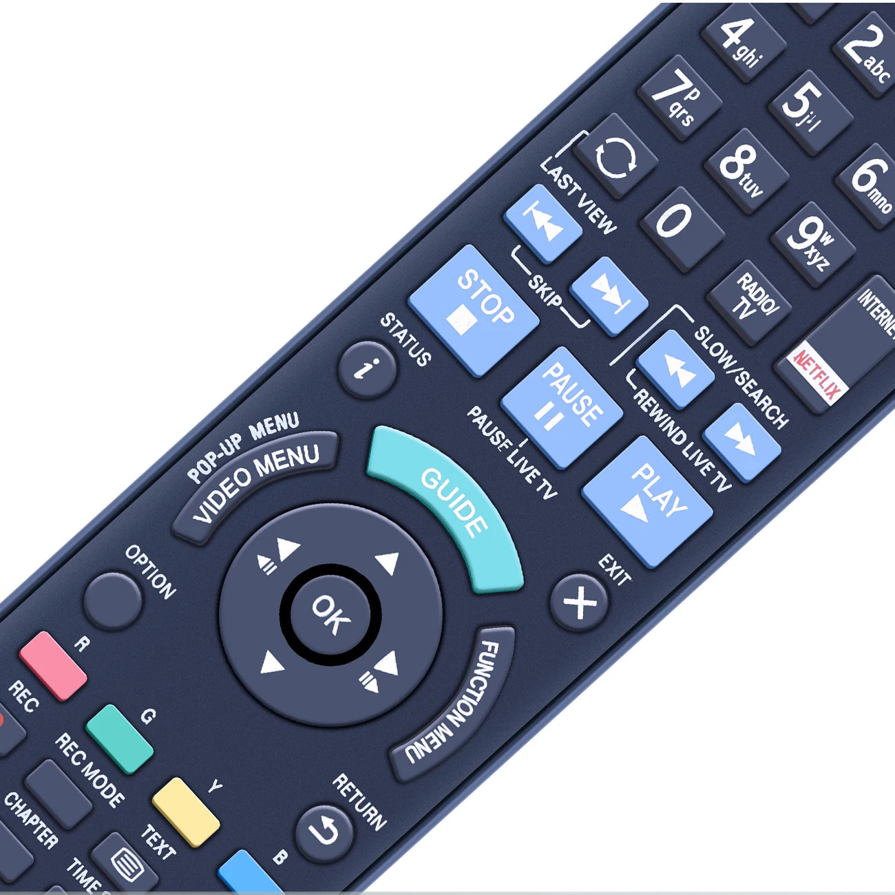 N2QAYB001043 Replace Remote for Panasonic Blu-ray Player DMR-PWT550 DMRPWT550