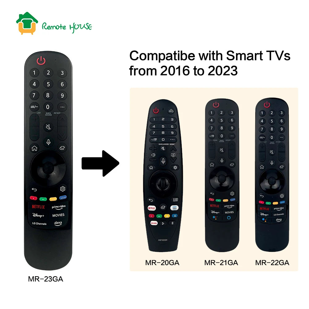 AKB76043105 Magic Voice Remote MR23GA Replacement for  UHD OLED QNED NanoCell Mini 4K 8K Smart TV With Voice Pointer