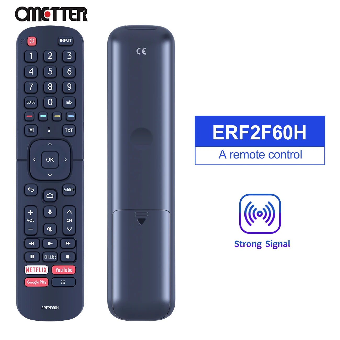 ERF2F60G ERF2F60H Voice Remote Control Fit for Hisense Smart 4K Android TV 9.0 Pie 32A56E 40A56E