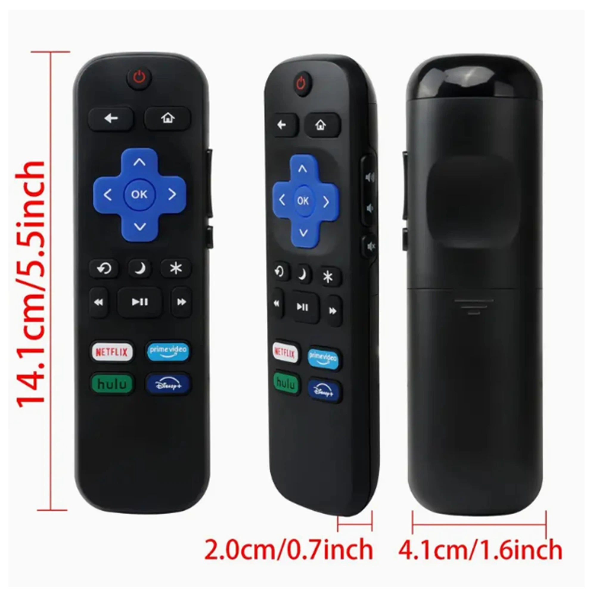 Replacement Remote Control Fit for All Roku TV, Compatible for TCL Roku/Hisense Roku/Onn Roku/Aparatos/Insignia Roku/HITACHI