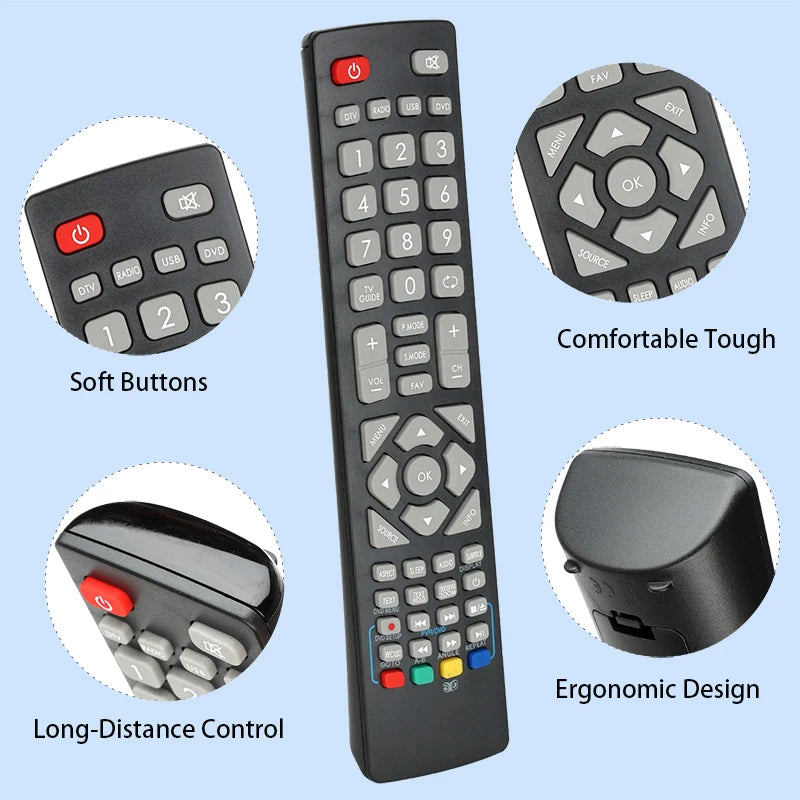 SHWRMC0103 Remote Control For Sharp Aquos LCD LED 3D HD Smart TV LC-22CFE4012E LC-22CFE4000E LC-22DFF4011E LC-24CHE4000E