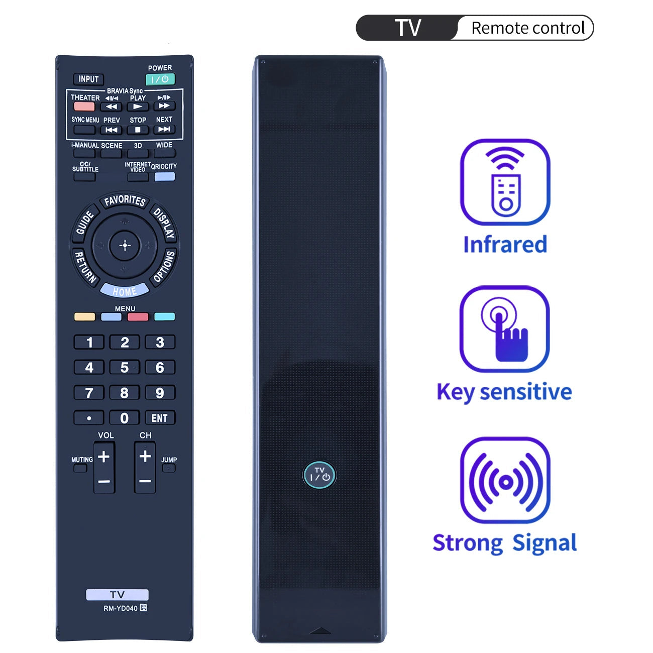 RM-YD040 for Sony TV Remote Control KDL-46HX800 KDL-40HX800 KDL-55HX800 KDL55HX729 KDL65HX729 KDL32EX500