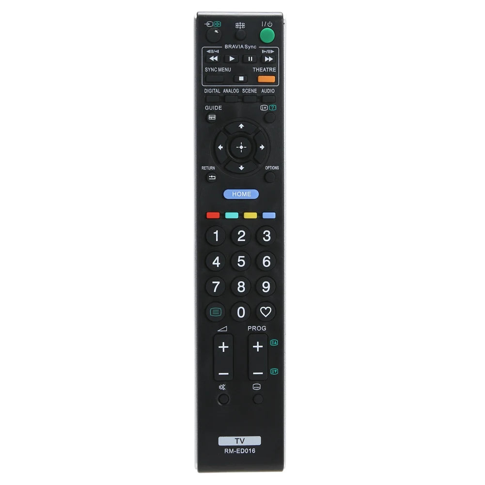 Replacement Wireless Remote Control Battery-powered Black for Sony RM-ED016 TV