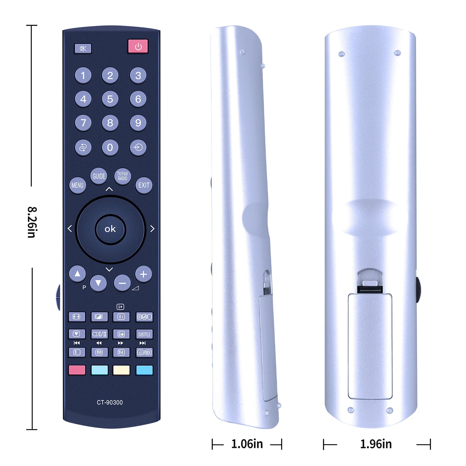 CT-90300 Remote Control Compatible with Toshiba TV 42A3030D 42WLG66 42WLG66P 42A3030DG 32AV565DBD 37WLT68G 32AV555D 37WLT68P acc