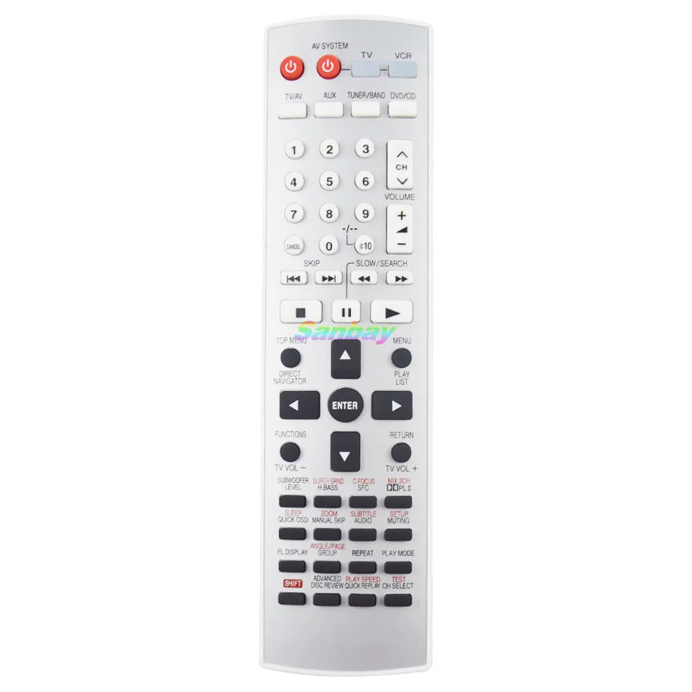 Remote Control for Panasonic DVD Home Theater EUR7722XH0 EUR7722X50 EUR7722X40 EUR7623X20 EUR7623X40 EUR7722X70 EUR7623XAO