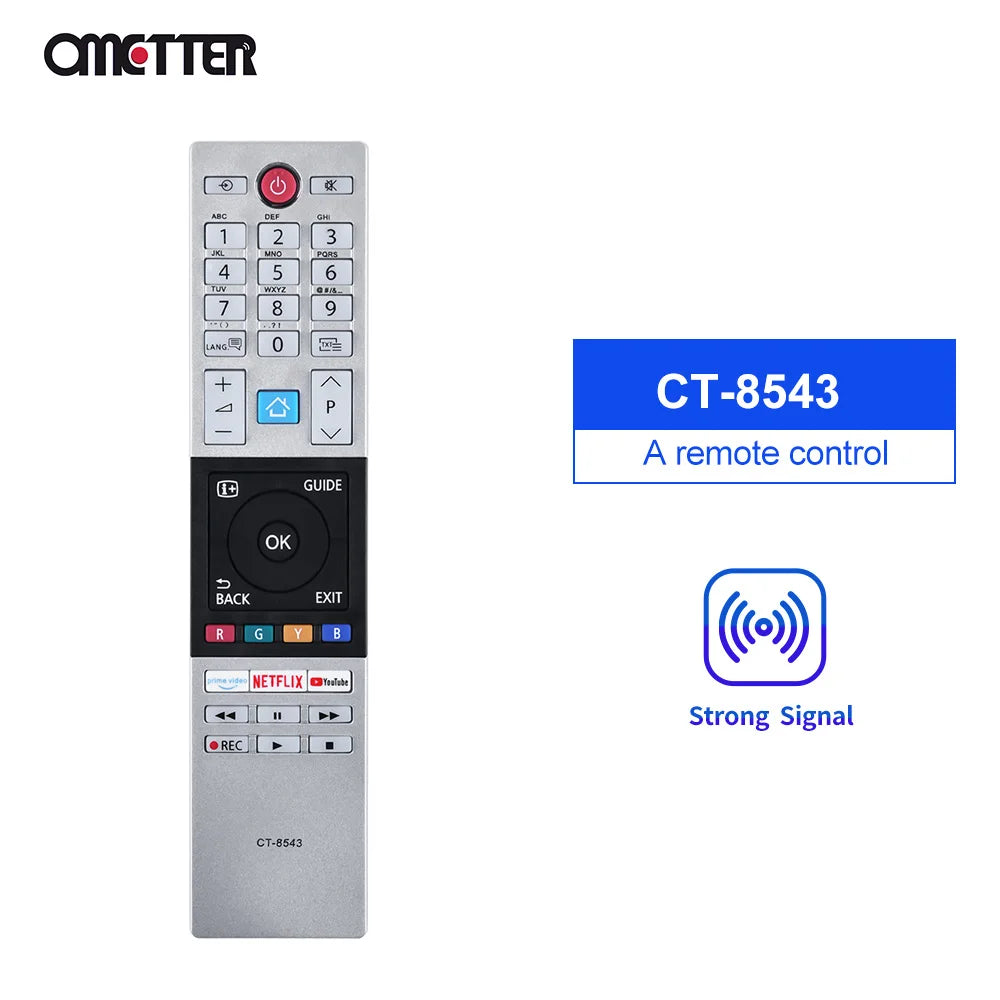 Toshiba HDTV TV Remote Control CT-8543 CT-8528 CT-8541 CT-8533 40L2863DG 32L3963DA 65U6863DG 32L3866DG