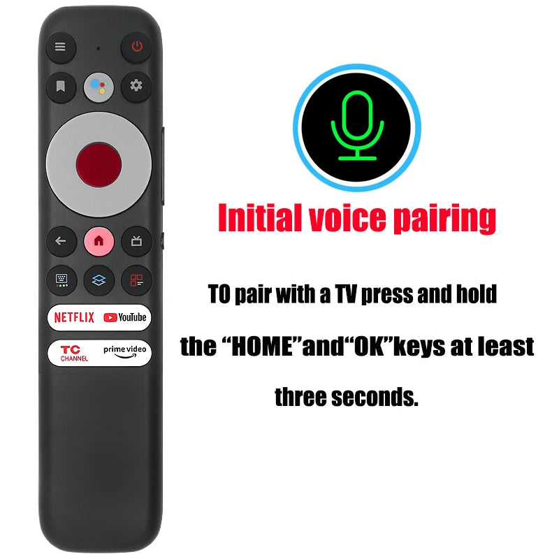 Bluetooth Voice Remote Control RC902N FMR1 for TCL Mini LED QLED 4K UHD Smart TVs