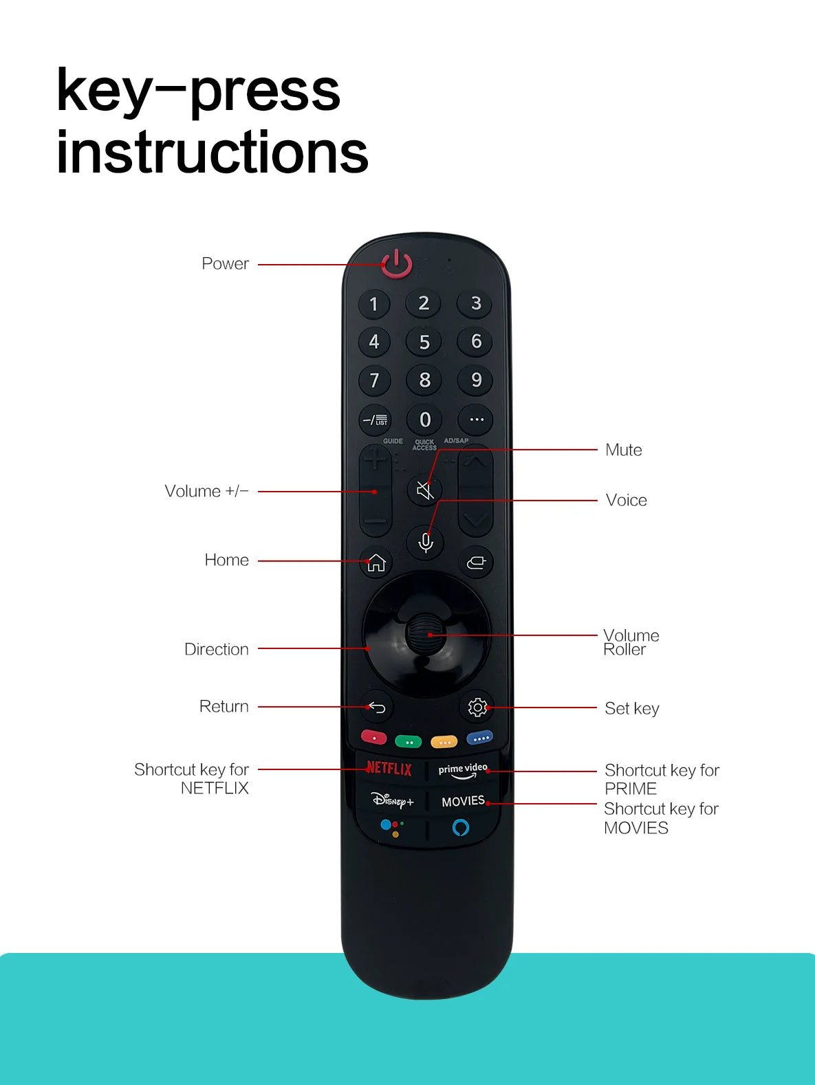 MR21GA Replace for AKB76036204  Magic Remote with Pointer Voice Function Replacement for TV UHD OLED QNED  4K 8K Smart TV