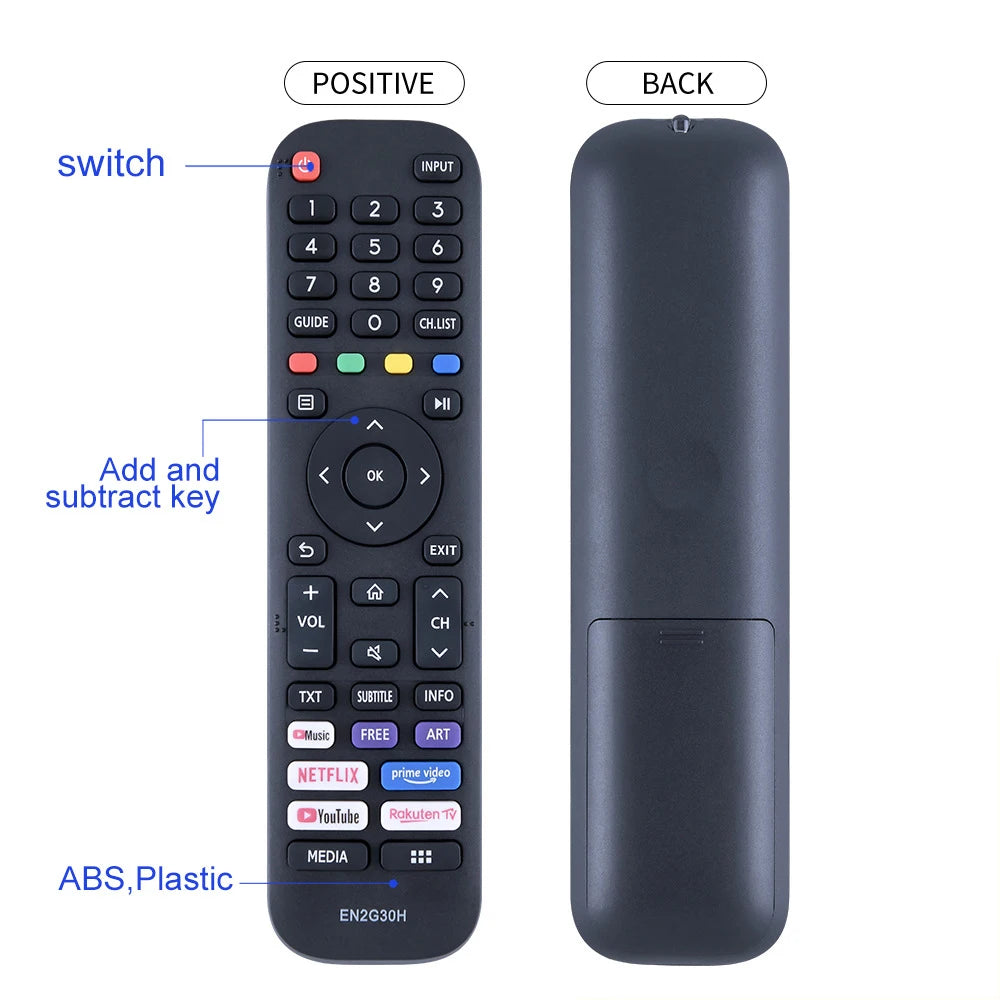 ABS Replacement EN2G30H Suit for Hisense LCD TV Remote Control