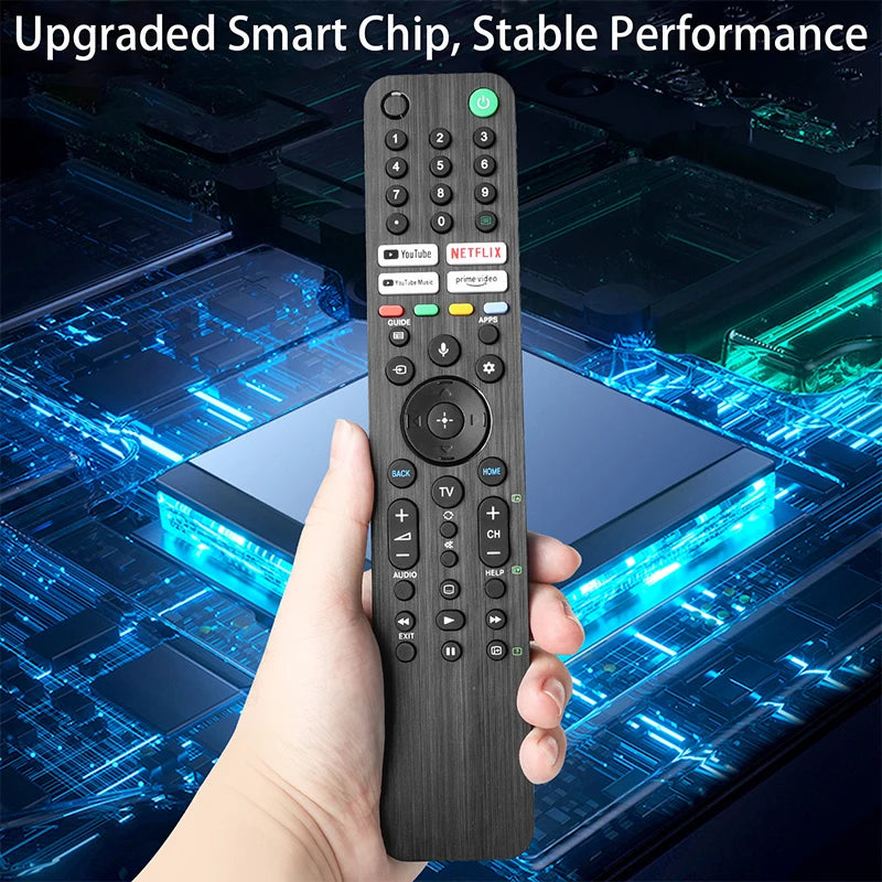 RMF-TX520P Voice Remote Control for Sony TV - Compatible with XR-75Z9J, XR-85Z9J, XR-50X90J, XR-50X94J, XR-55X90J, XR-55X94J, XR-65X90J, XR-65X94J