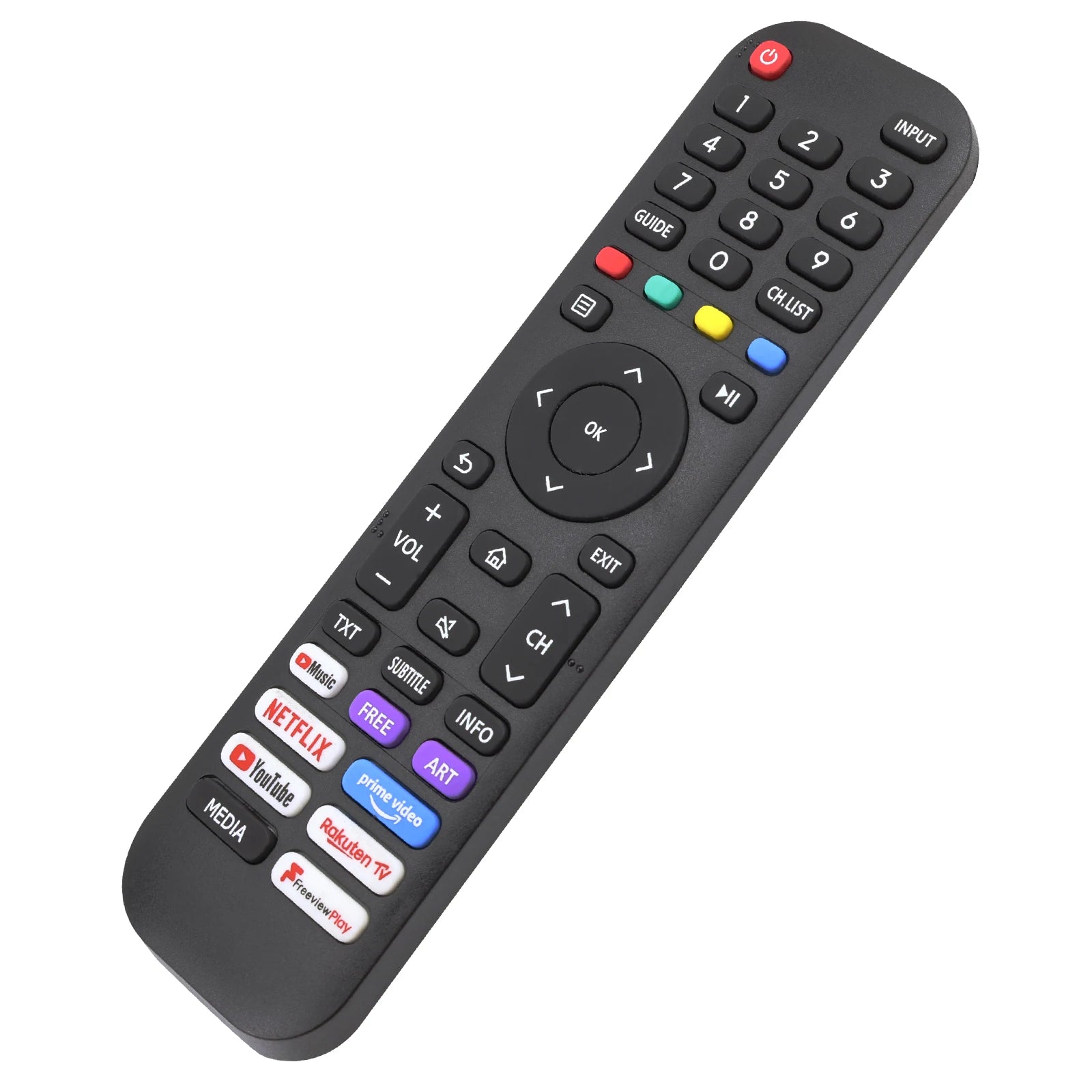 Universal Remote for All Hisense TV Remote, Replacement Smart TV Remote for Hisense 4K UHD Android Smart TV, with Netflix, Prime