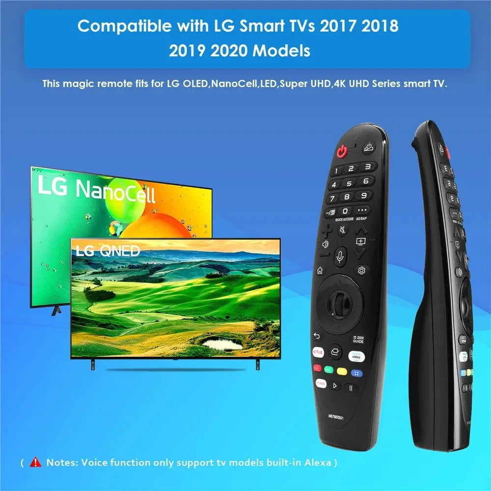 Replacement Magic Remote Control for LG Smart TVs (2017-2020 Models) - Compatible with UHD, OLED, QNED, NanoCell TVs - Includes Pointer and Voice Function