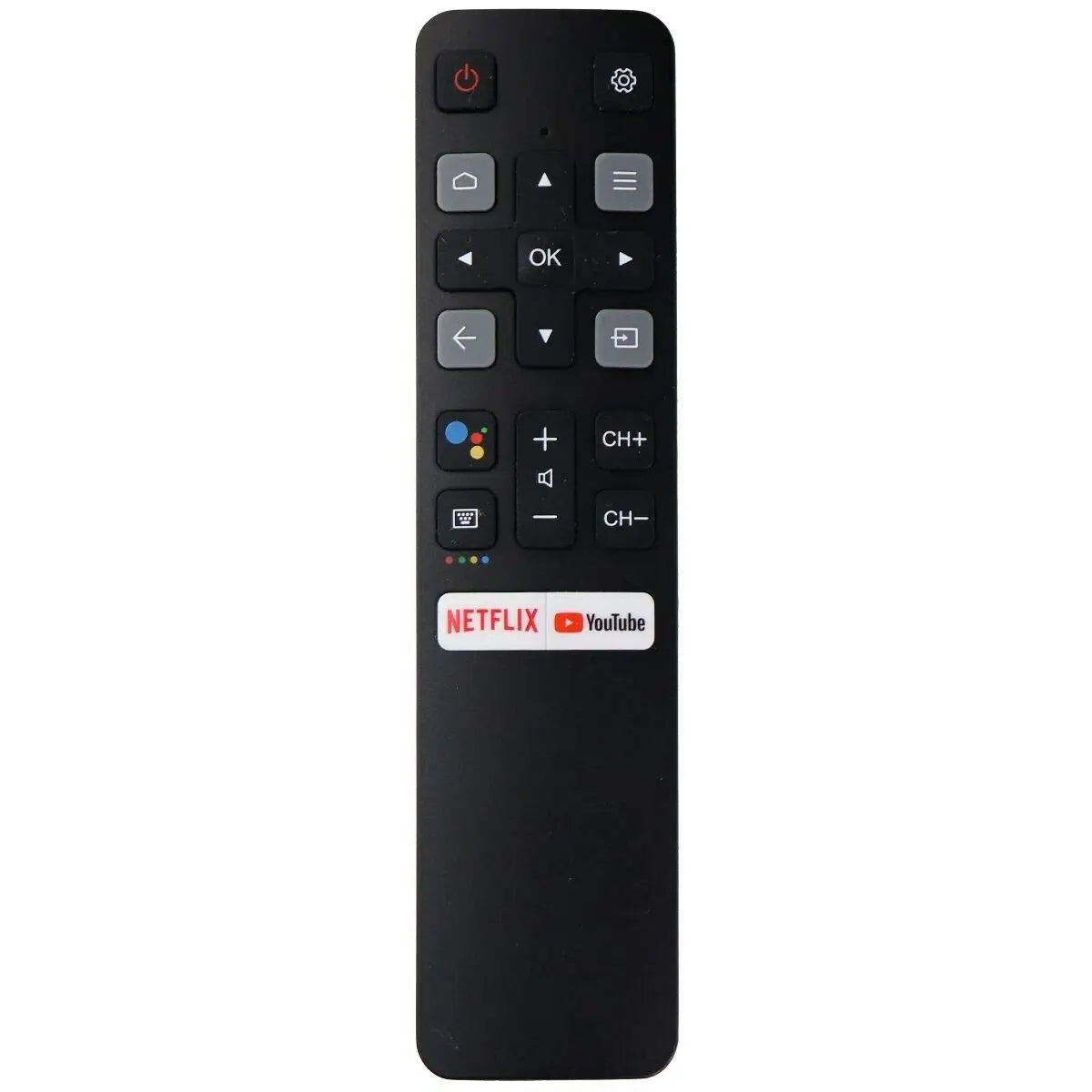 Bluetooth Voice Remote Control  for TCL Android,RC802V 65P8S Compatible with Google Assistant for TCL 55C715 Smart TV