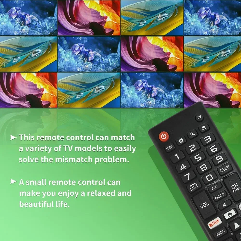 NEW Replacement Remote Control for LG Smart TVs - Compatible with Model AKB75375604 and TVs: 32LK610BPUA, 43UK6300PUE, 49UK6300PUE, 55UK6300PUE