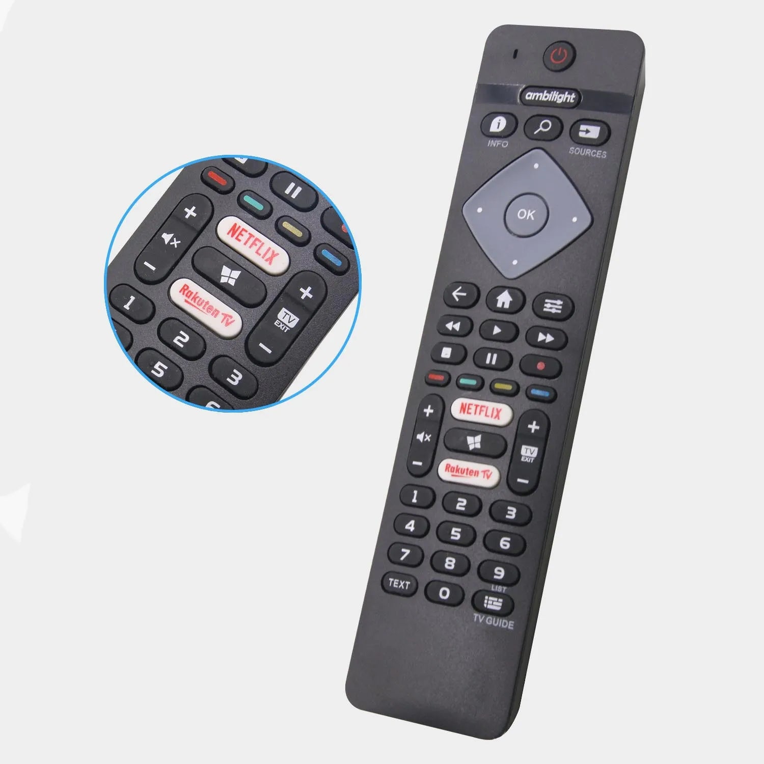 Remote Control Replacement for All Philips Ambilight 4K LED Smart TV BRC0884402/01 75PUS6754/12 65PUS6754/12 55PUS6754 65PUS6704