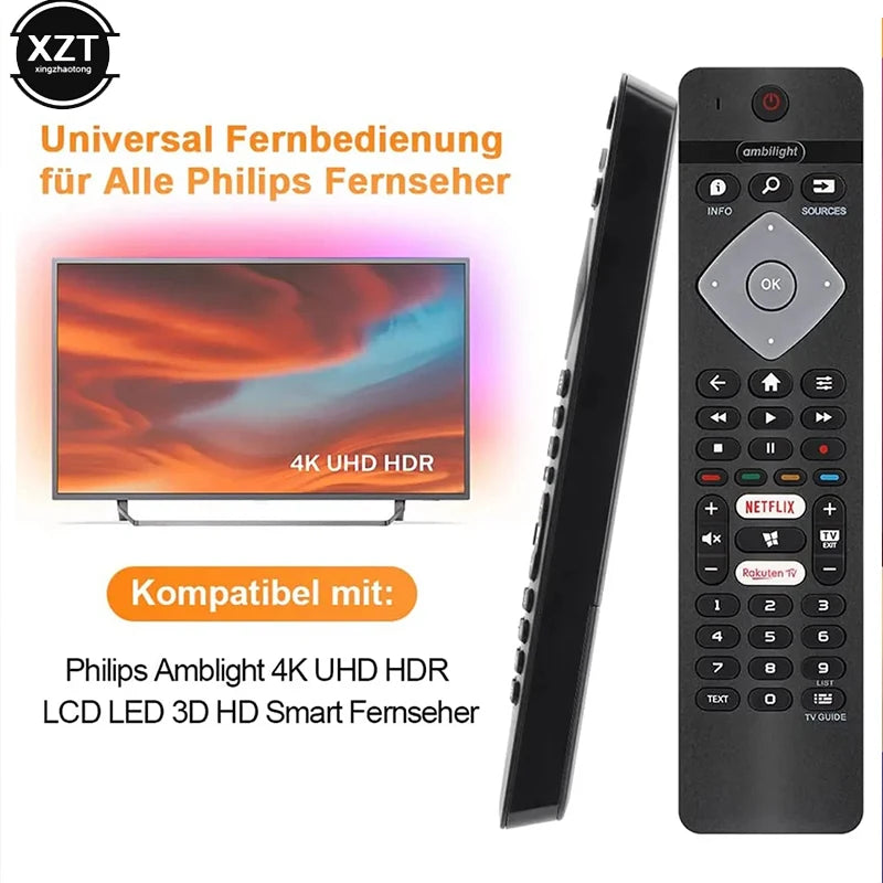 Remote Control Replacement for All Philips Ambilight 4K LED Smart TV BRC0884402/01 75PUS6754/12 65PUS6754/12 55PUS6754 65PUS6704