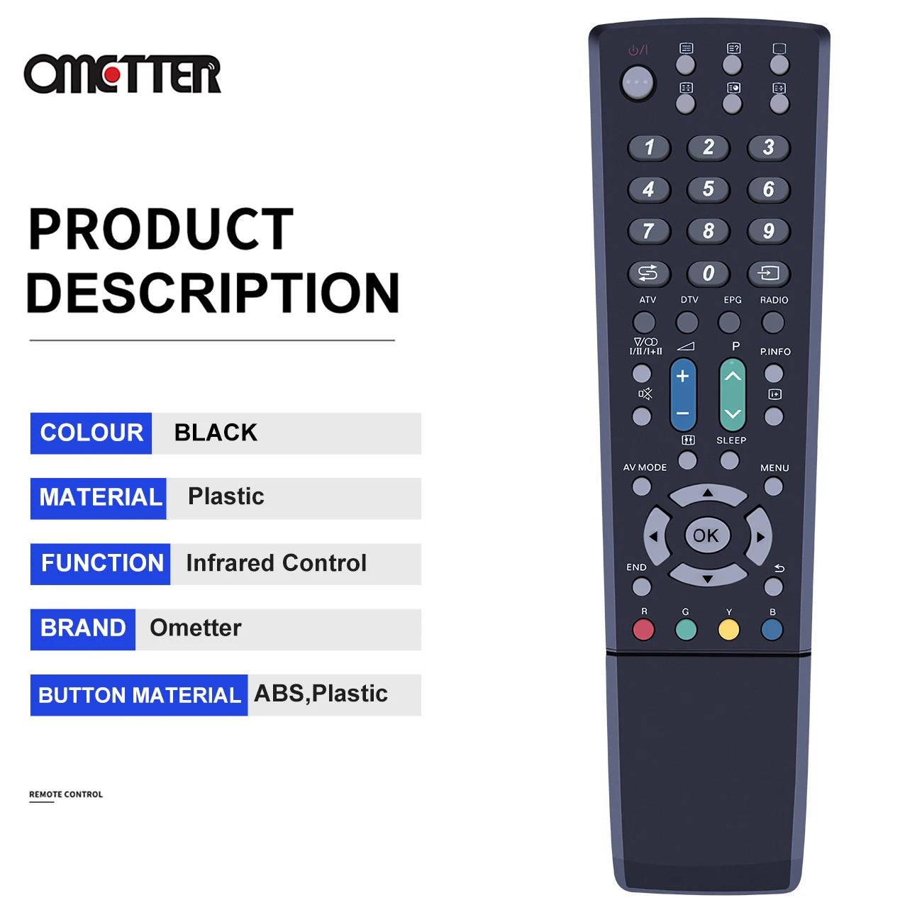 New GA586WJSA Replaced Remote Control Fit for SHARP TV LCD D65E D653E DH65E DH65S