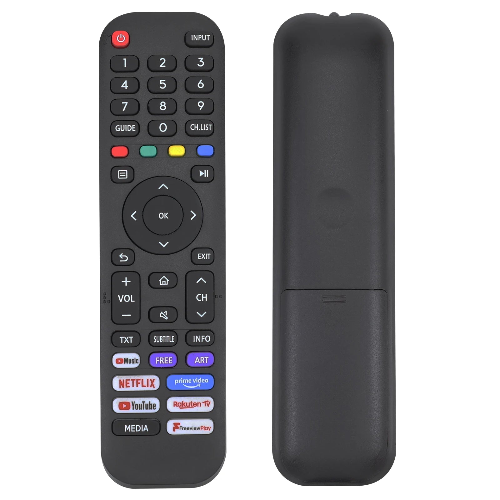 Universal Remote for All Hisense TV Remote, Replacement Smart TV Remote for Hisense 4K UHD Android Smart TV, with Netflix, Prime