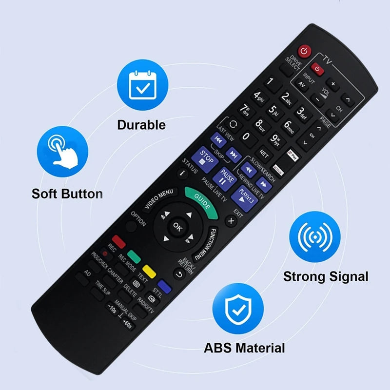 N2QAYB001058 Remote Control For Panasonic TV Long Service Life Convenience To Use Infrared Remote Durable Easy Install