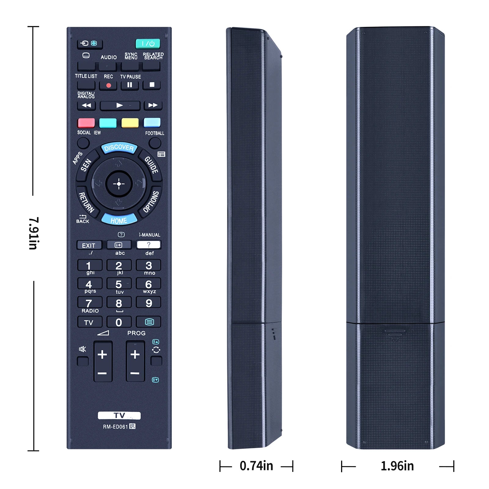 RM-ED061 Remote Control For Sony TV KD-49X8505B KD-55X8505B KD-55X9005B KD-65X8505B KD-65X9005B KD-70X8505B KD-65S9005B