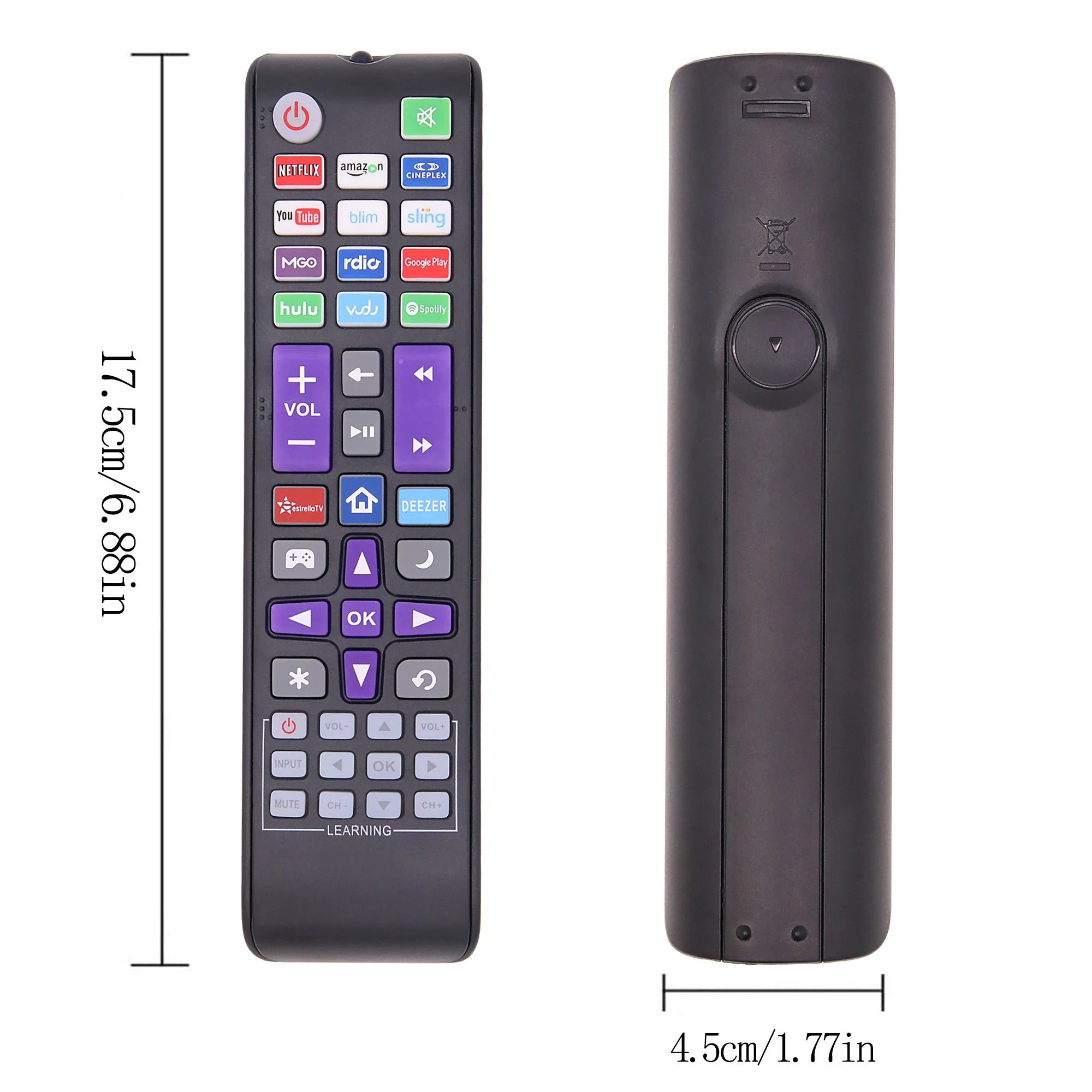 Replacement Universal Remote Control for Roku TV, Compatible for TCL Roku/Hisense Roku/Onn Roku/Sharp Roku/Element Roku/Phil