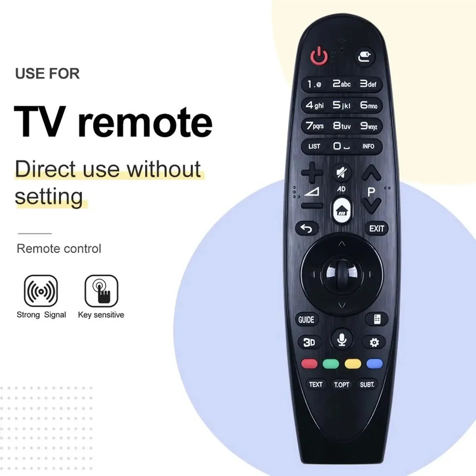 AN-MR600 Magic Remote Control for LG Smart LED TVs - Includes Voice Function and Flying Mouse Pointer - Compatible with AN-600G, AM-HR600, AM-HR650A Models