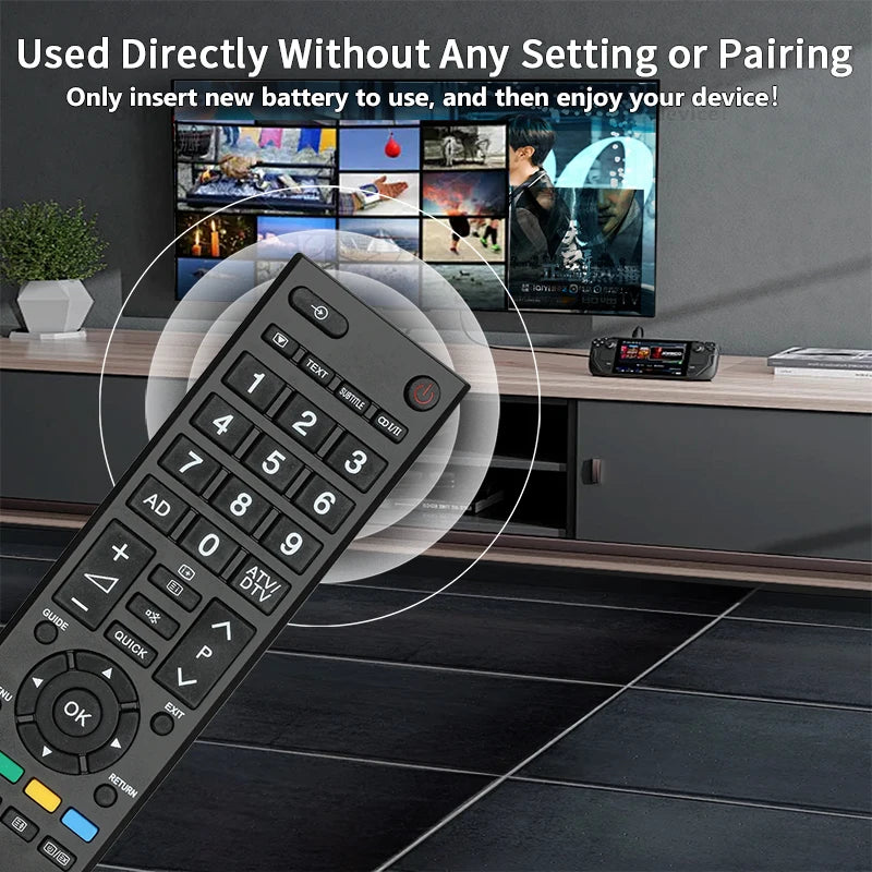 Toshiba TV Remote Control CT-90326 32SL738 32AV733 40LV675 40LV685 42LL333L 26L933G 26DL933G