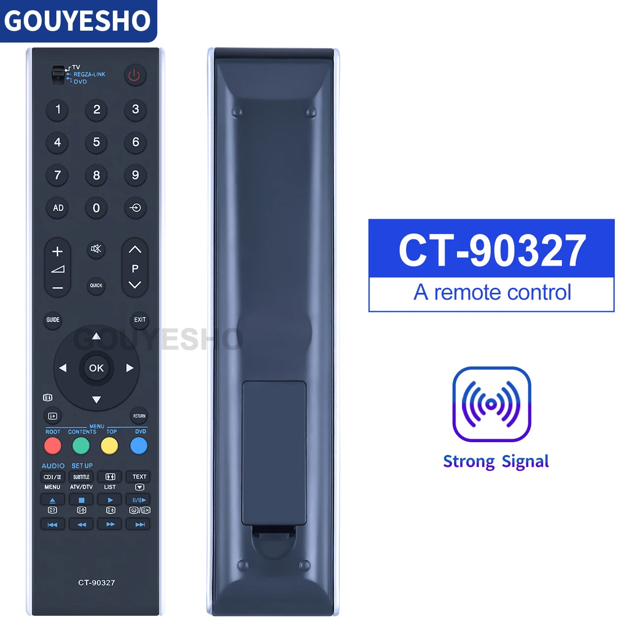 New CT-90327 Replace Remote for Toshiba TV CT-90307 CT-90287 CT90273 CT90274 CT90288 CT-9995 865 CT-90273 CT-90296