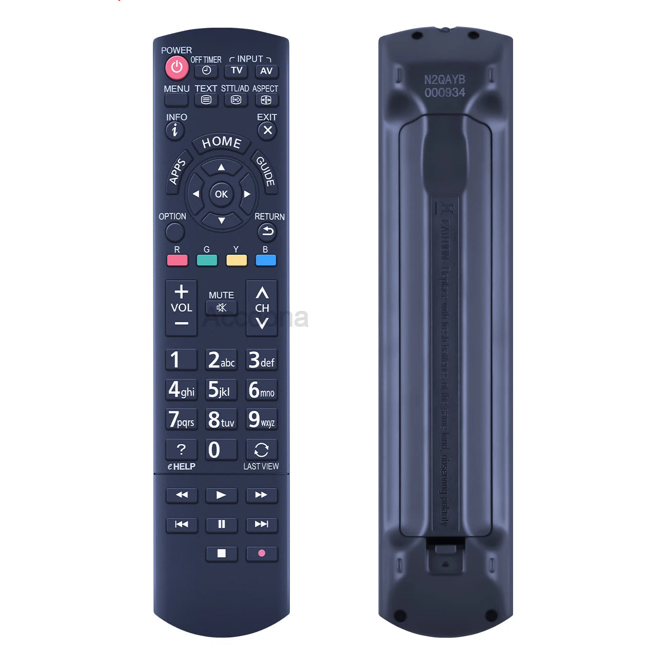 N2QAYB000934 Remote Control For PANASONIC LCD TV TH-32AS610A TH-42AS640A TH-50AS640A TH-60AS640A