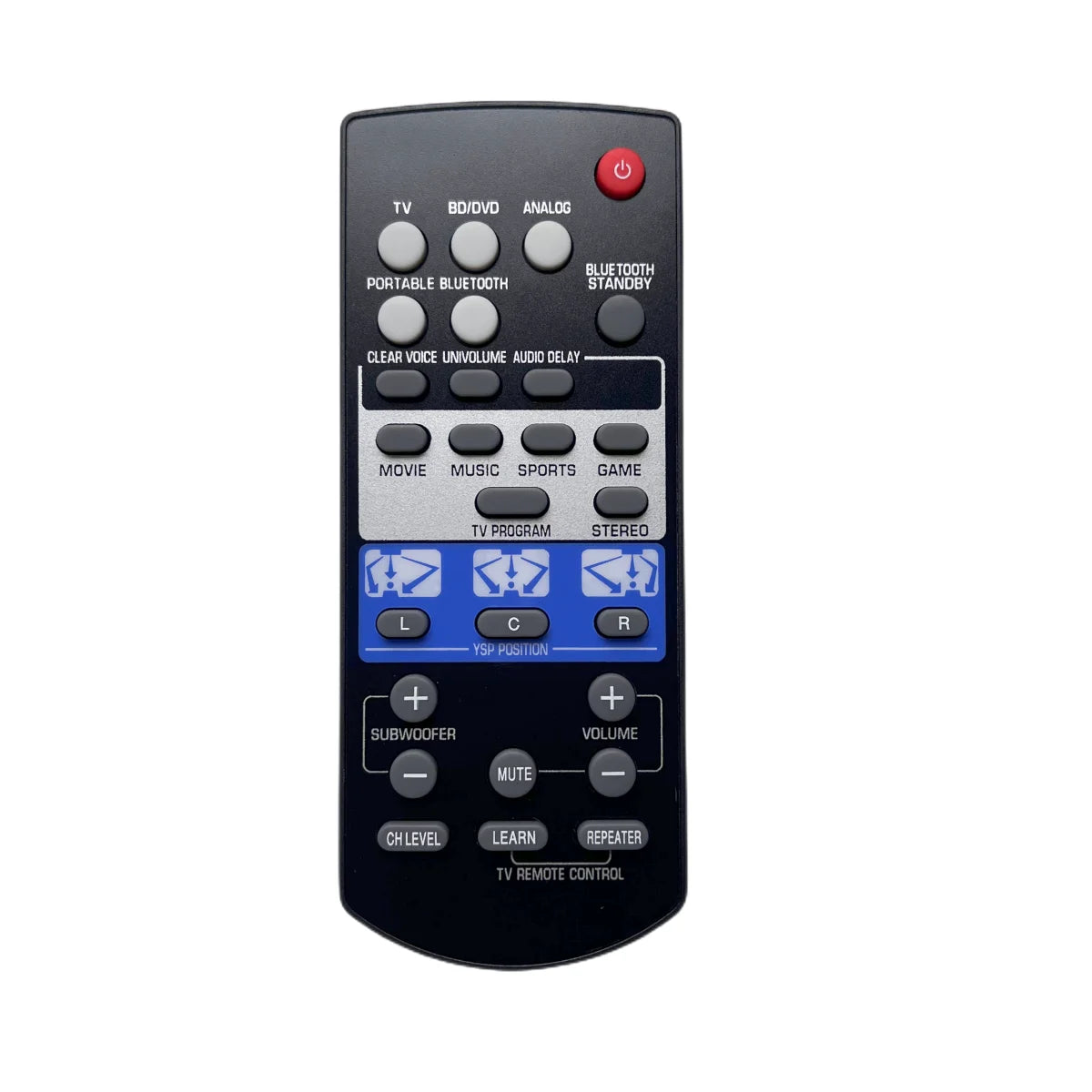 Remote Control FOR Yamaha Audio System FSR80 ZG80760  YSP-1400BL YSP1400 YSP-1400