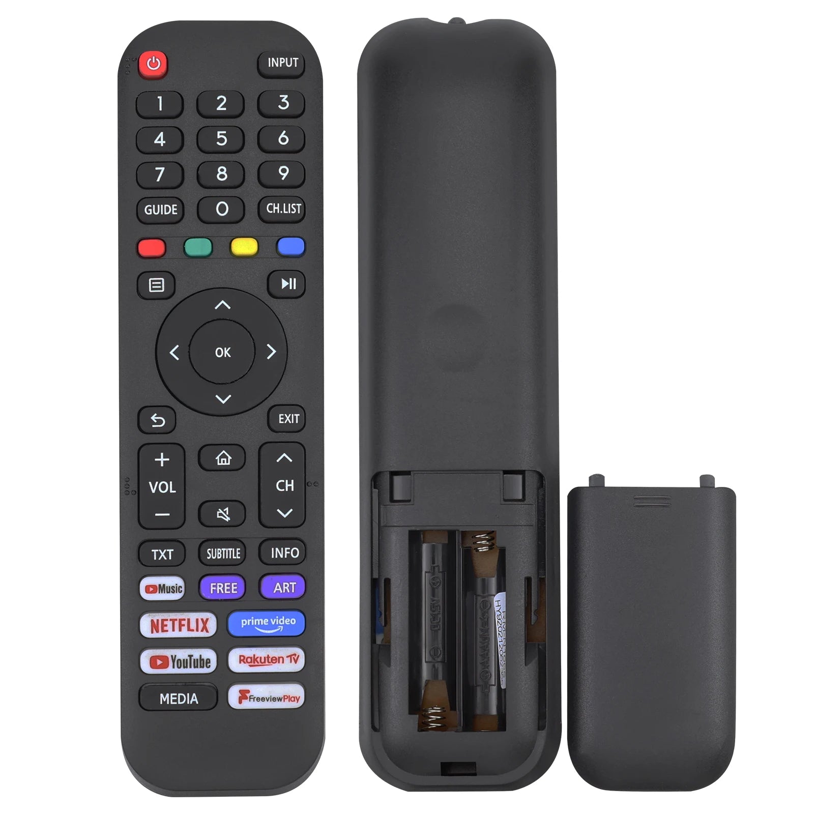 Universal Remote for All Hisense TV Remote, Replacement Smart TV Remote for Hisense 4K UHD Android Smart TV, with Netflix, Prime