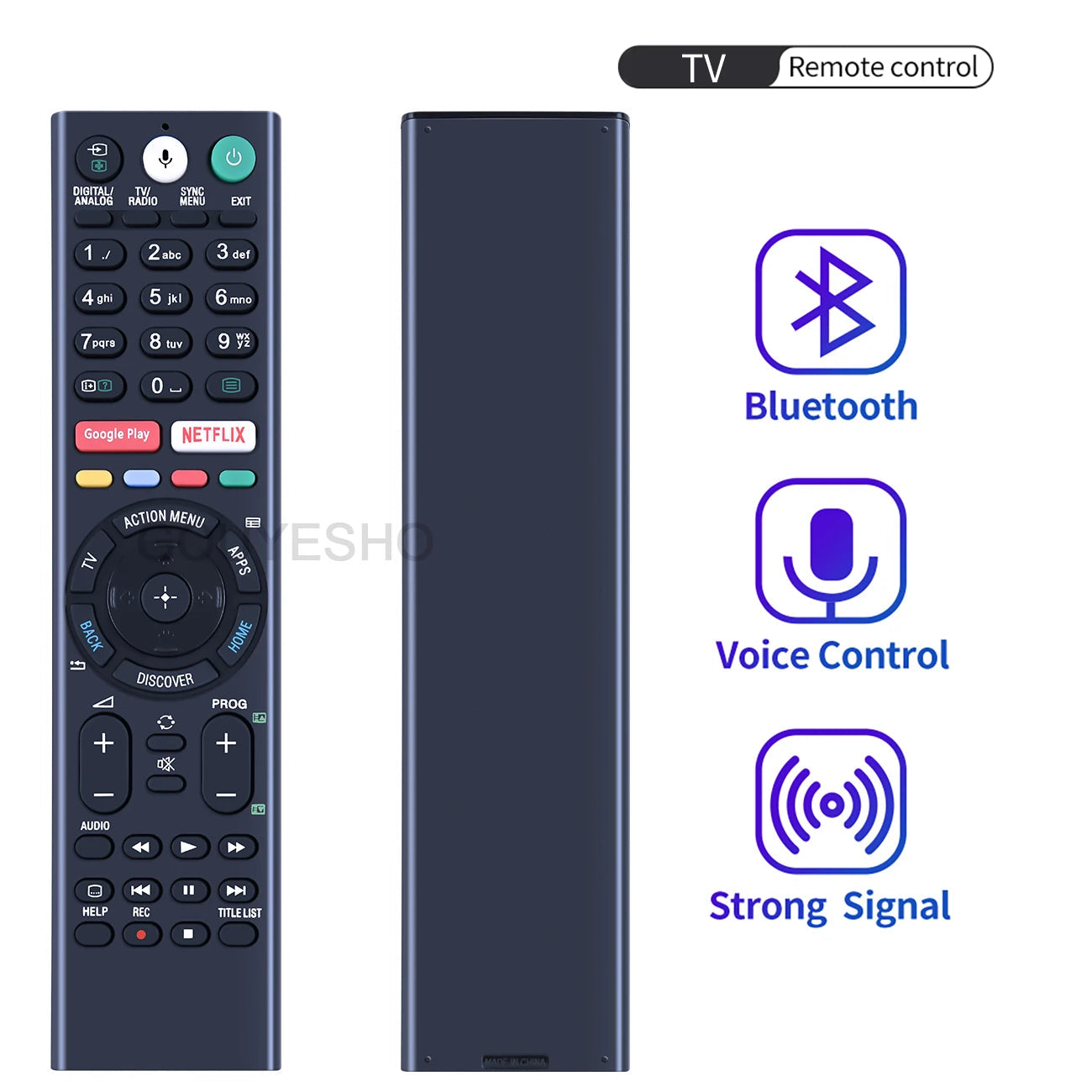 Sony Ultra HD Smart LED TV Remote Control with Voice RMF-TX300E RMF-TX200P TX200E TX200A RMF-TX310U TX300P TX310P TX300U TX310E