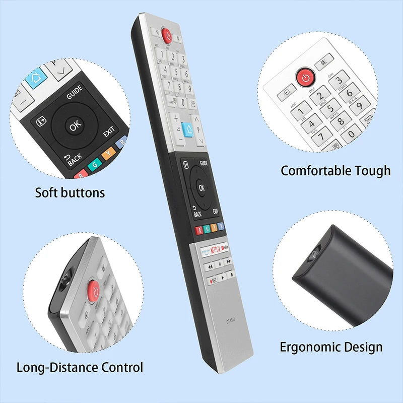 CT-8543 Remote Control For Toshiba TV 32L2863DG 32L3863DG 40L2863DG 49L2863DG 43L3869DAX 32W2863DA 43V5863DG 49V5863DG 49U6863DG