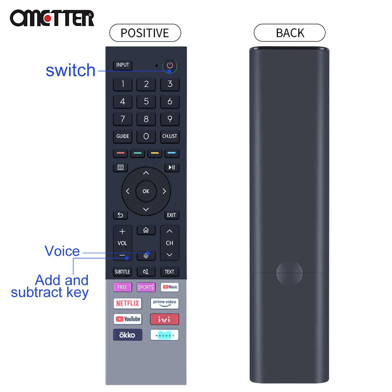 Voice Bluetooth Remote Control for Toshiba CT-95036 CT-95037 65C350KE 65M550KE 55C350KE 4K Ultra HD Smart LED Google Android TV