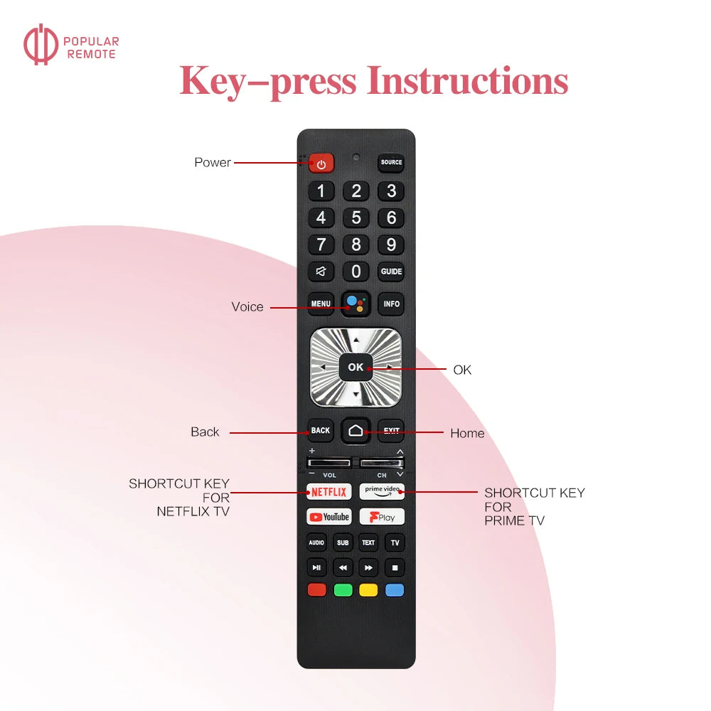 Voice Remote Control Replacement For Sharp SH-V12 SHWRMC0139N 65EQ4EA 75EQ4EA  65EQ7EA 75EQ7EA Smart LED Ultra HD TVS