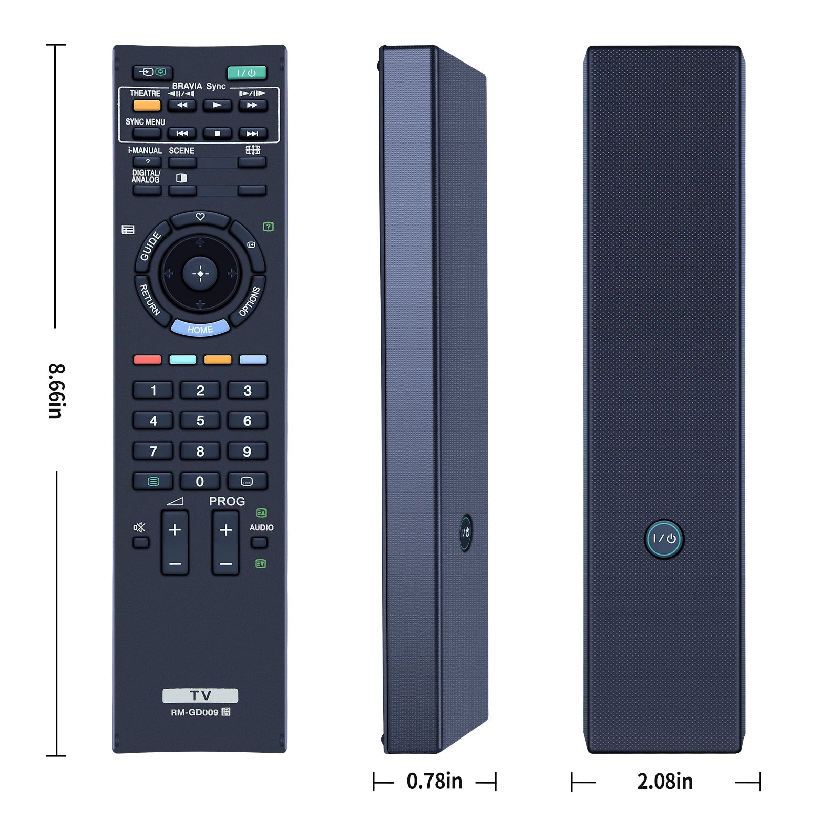 RM-GD009 for Sony Bravia TV Remote Control KDL-46EX500 KDL-40EX500 KDL-32EX400 KDL-40EX400 KDL-32EX500