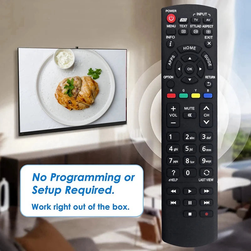 N2QAYB000933 Remote for Panasonic TV TH-60AS700A TH55AX670A TH60AS740A TH-60AS700Z TH-55AS670A TH-55AS670Z