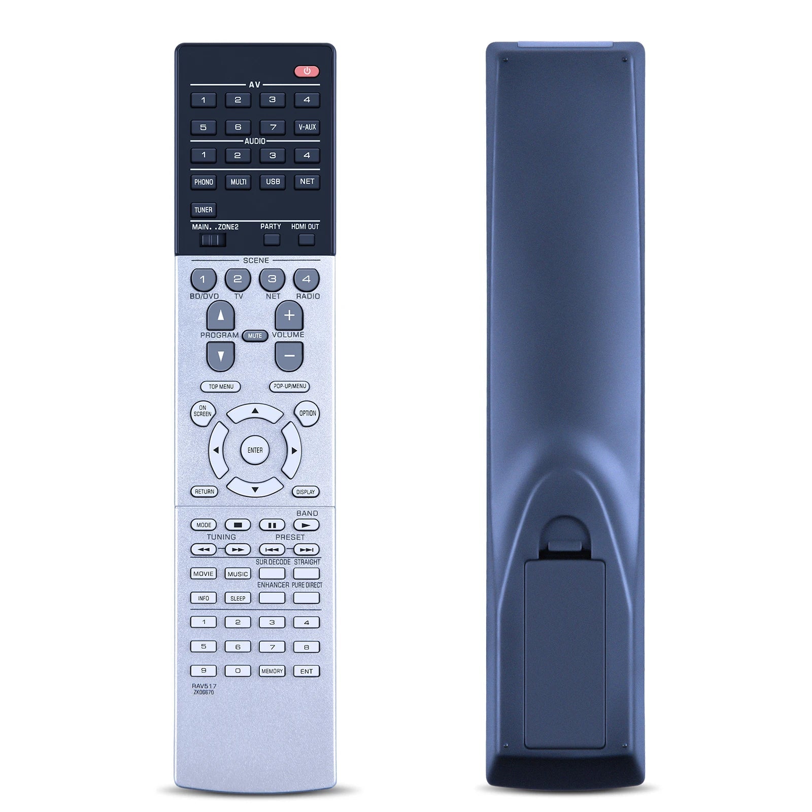 Remote control RAV517 ZK06670 for YAMAHA RX-A1040 RXA1040 RX-V1077 Audio/Video Receiver